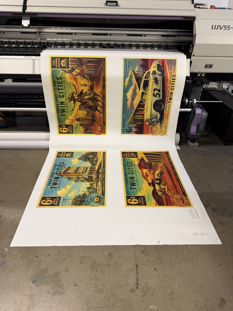Two cities, in print